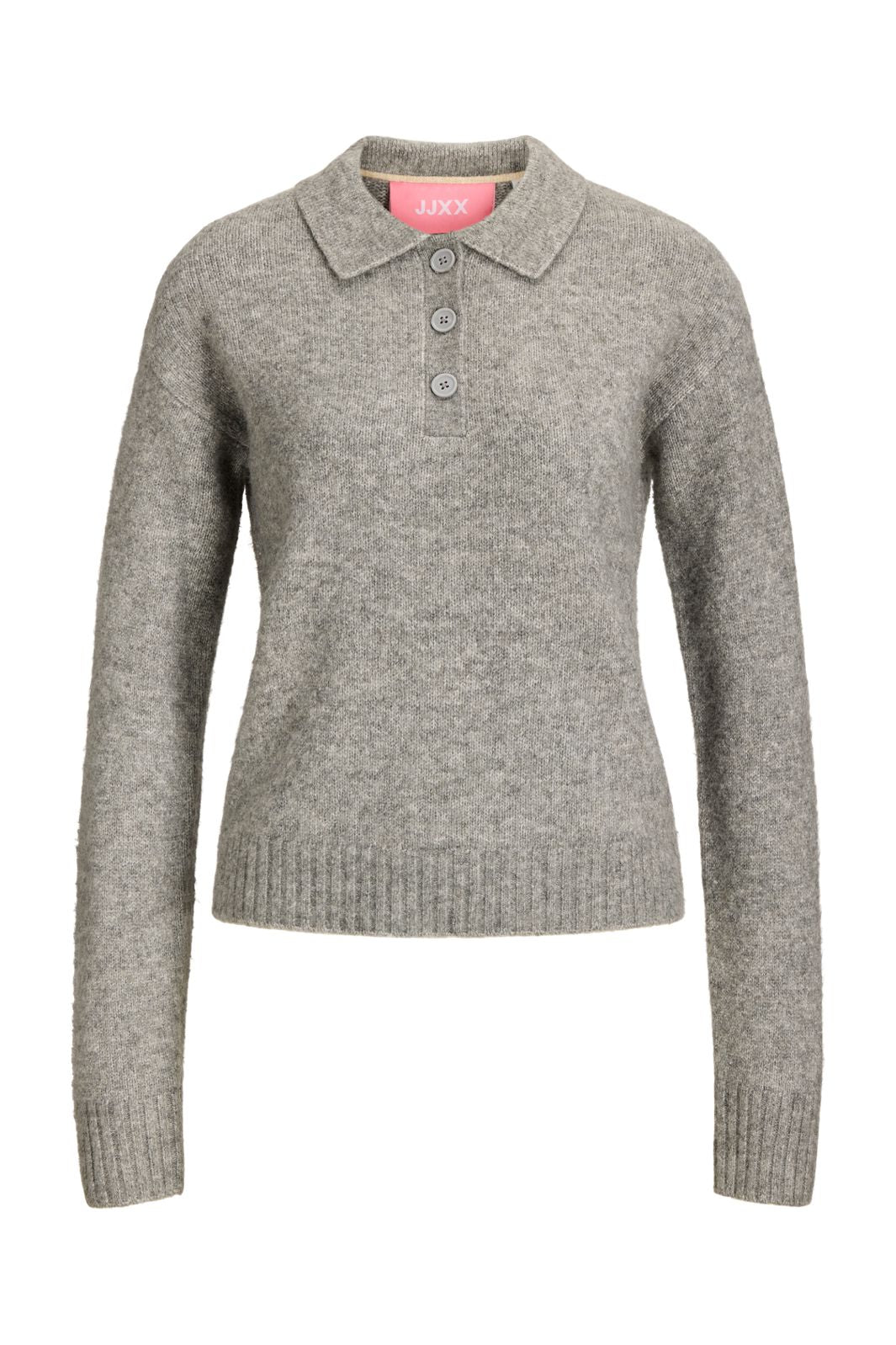 Jjxx - Jxcatalina Diverse Polo Knit - 5126975 Medium Grey Melange