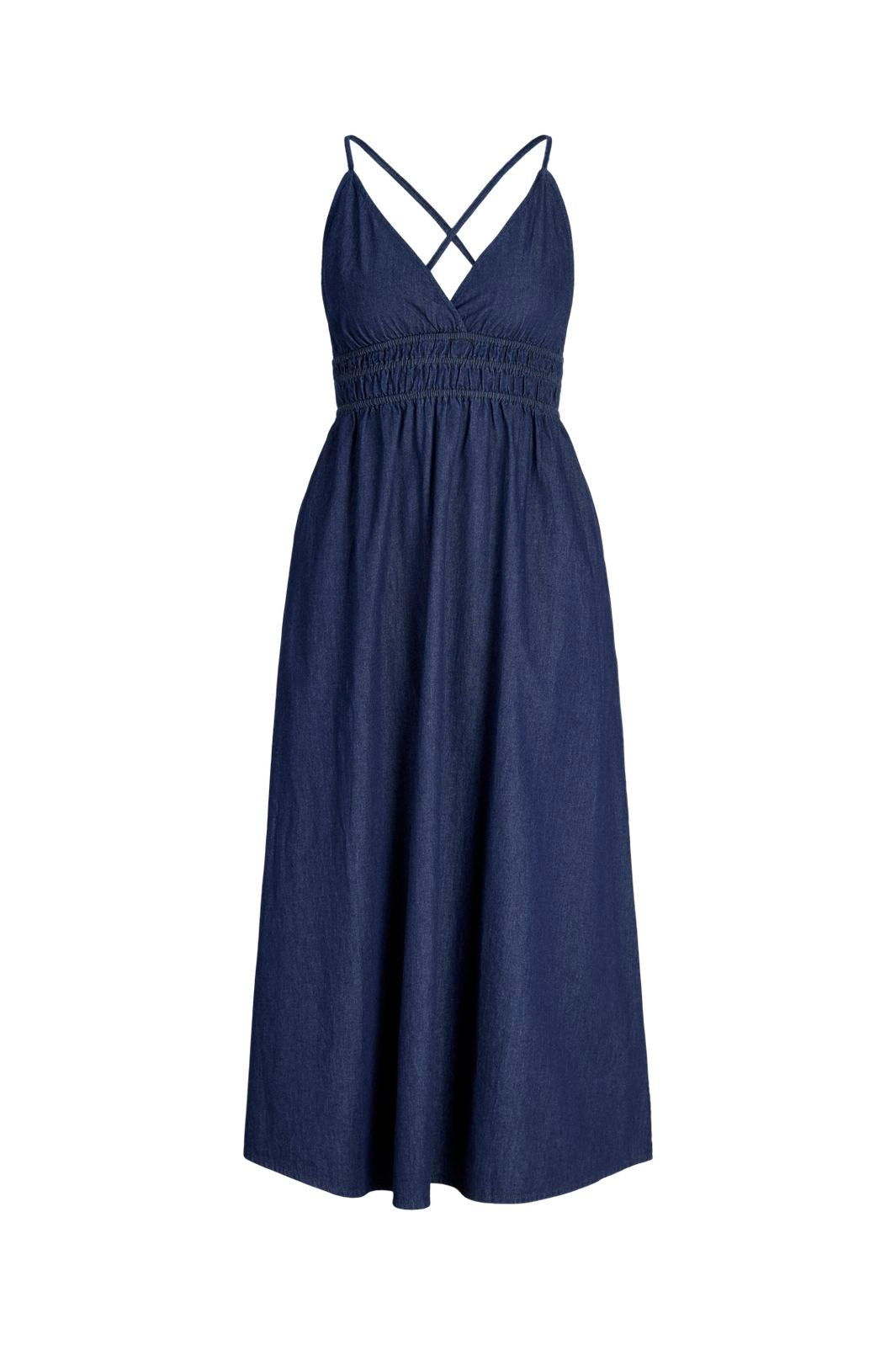 Jjxx - Jxdebby Chambrey Sl Dress - 4954872 Dark Blue Denim