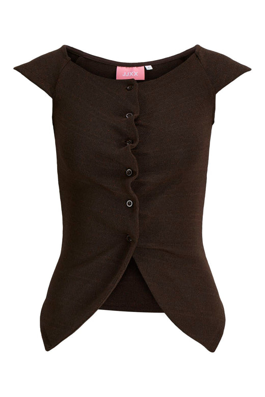 Jjxx - Jxeva Folded Button Ss Top - 5159005 Demitasse