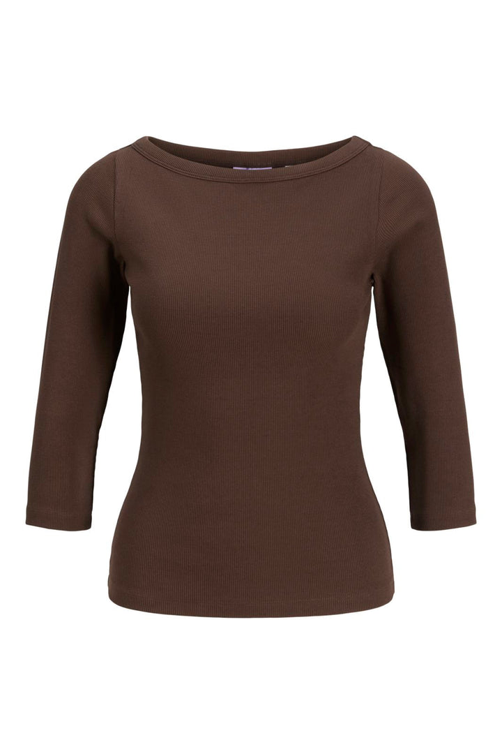 Jjxx - Jxfifi Str 3/4 Boatneck Top - 4788552 Bracken