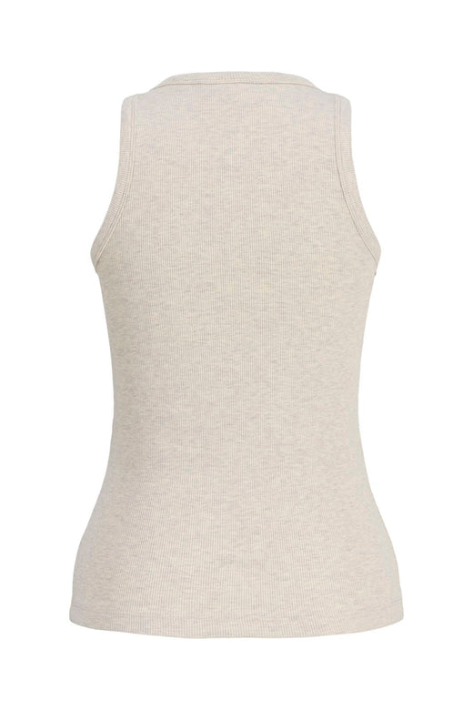 Jjxx - Jxfrida Sl U-Neck Top - 5018836 Oatmeal Melange