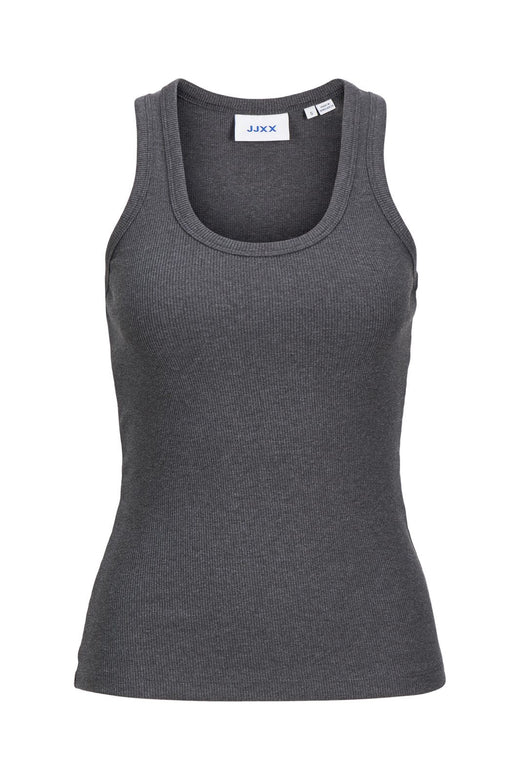 Jjxx - Jxfrida Sl U-Neck Top - 5037762 Dark Grey Melange