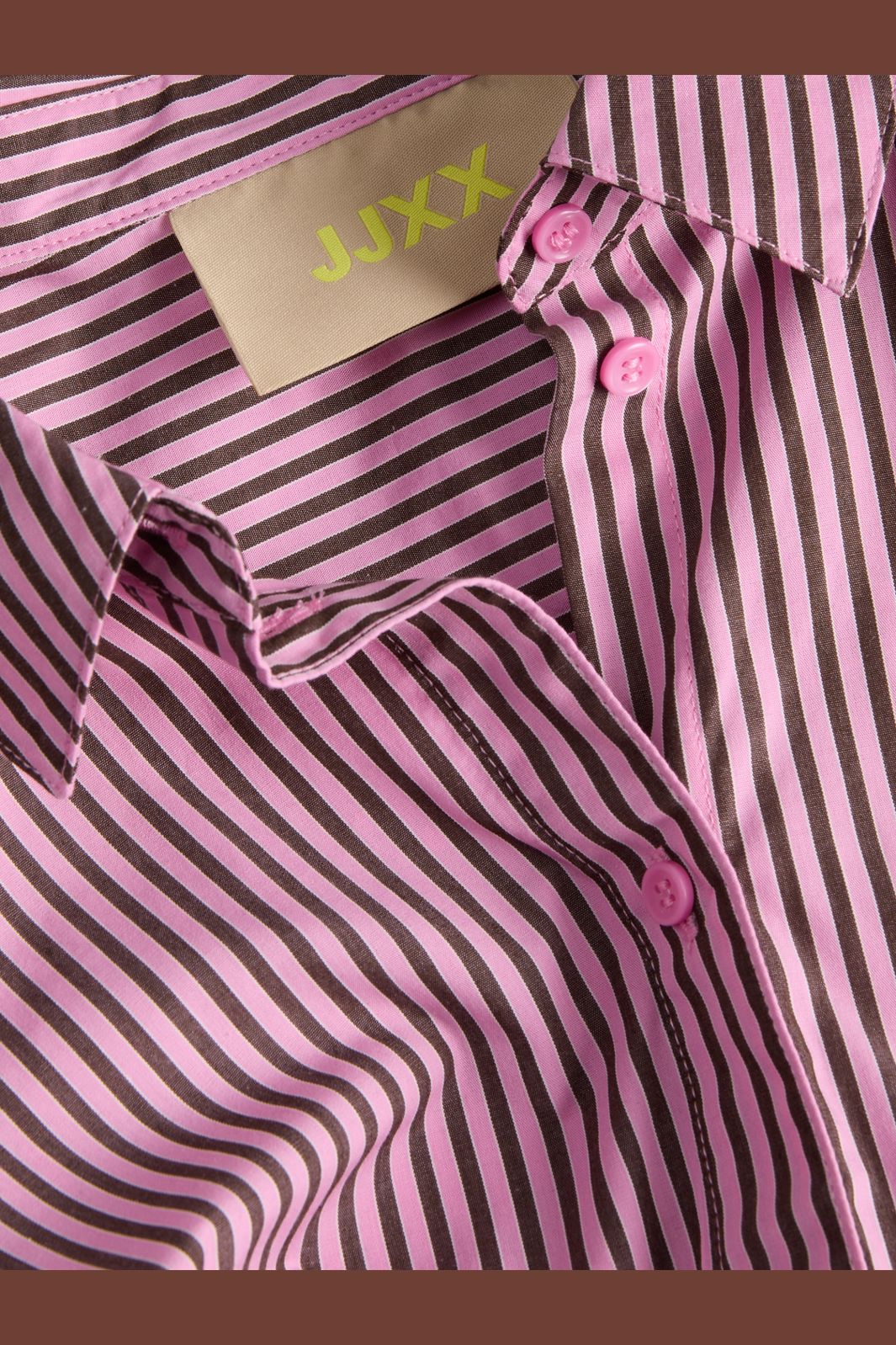 Jjxx - Jxjamie Ls Relaxed Poplin Shirt - 5040519 Orchid Smoke Demitasse