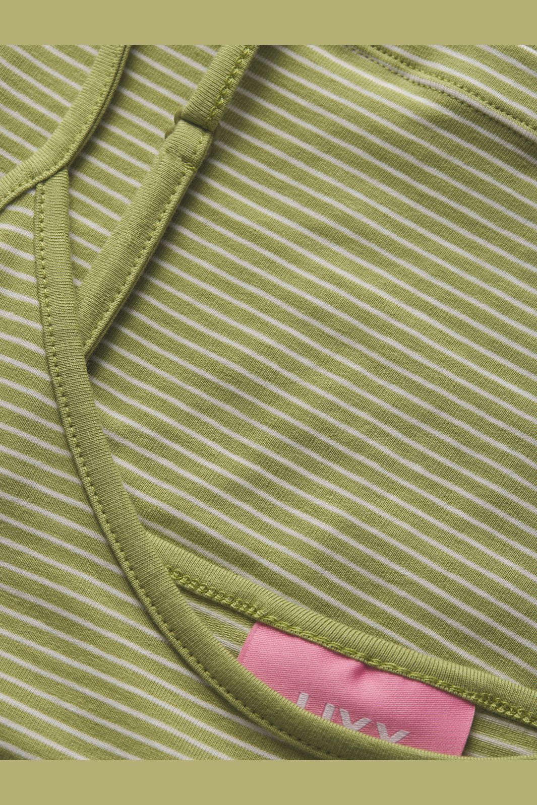 Jjxx - Jxleona Gigi Str Singlet Stripe Top - 5008736 Fern Vanilla Ice