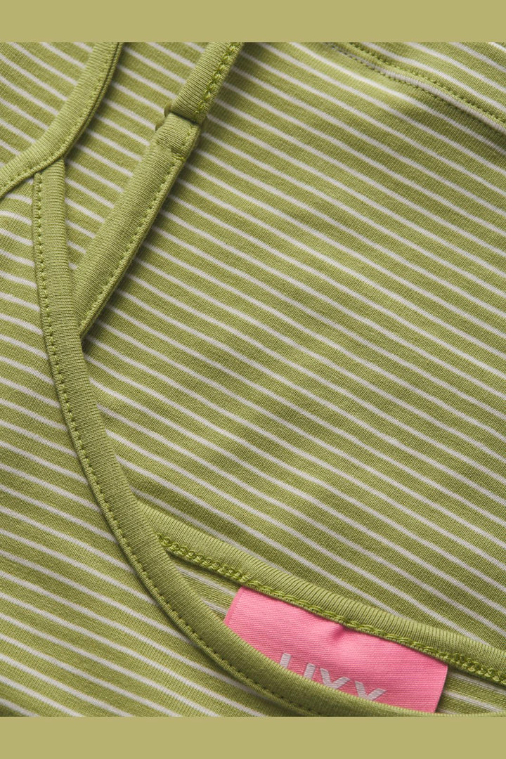 Jjxx - Jxleona Gigi Str Singlet Stripe Top - 5008736 Fern Vanilla Ice