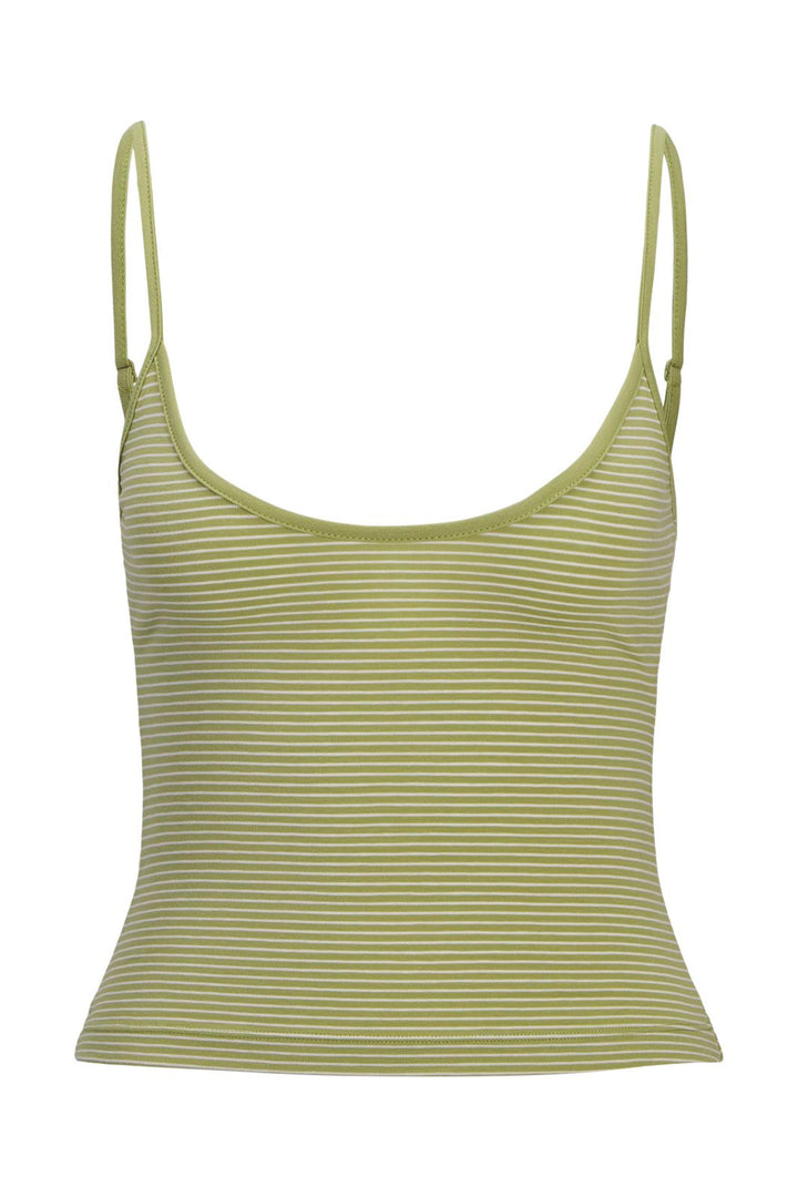 Jjxx - Jxleona Gigi Str Singlet Stripe Top - 5008736 Fern Vanilla Ice