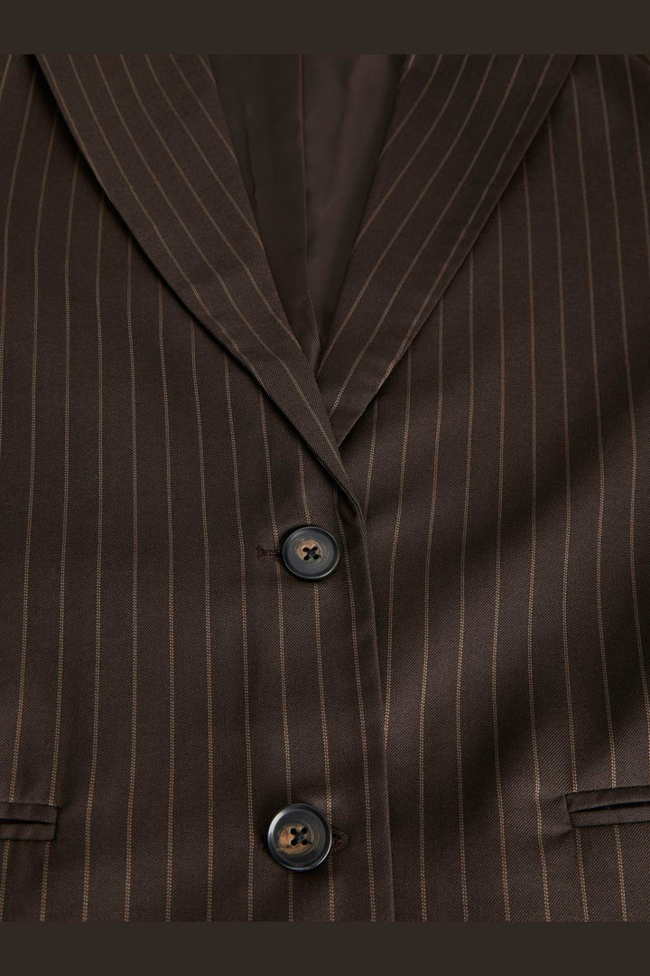 Jjxx - Jxmaya Ellis Relaxed Blazer Tlr - 5055197 Demitasse Pinstripe