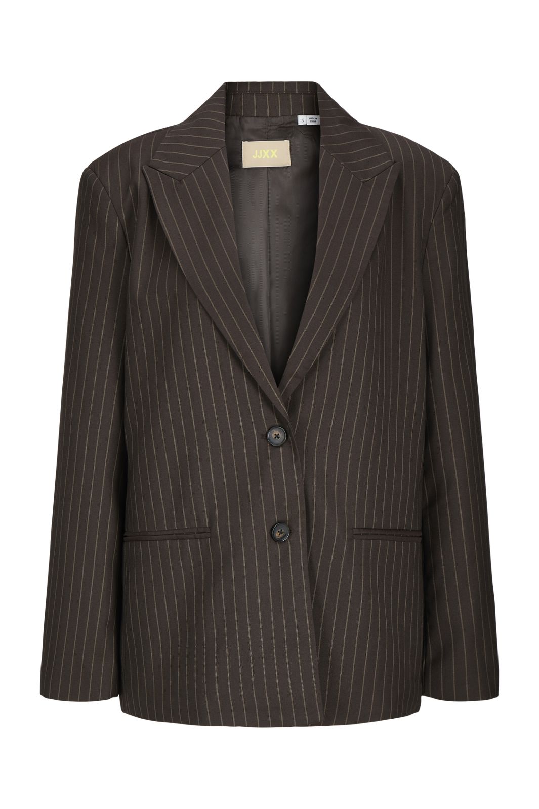 Jjxx - Jxmaya Ellis Relaxed Blazer Tlr - 5055197 Demitasse Pinstripe
