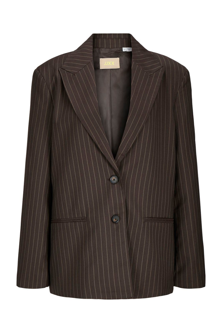 Jjxx - Jxmaya Ellis Relaxed Blazer Tlr - 5055197 Demitasse Pinstripe