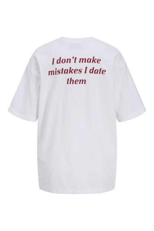 Jjxx - Jxmillow Loose Ss Tee - 5184939 Bright White I Dont Make Mistakes