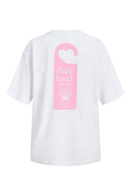 Jjxx - Jxmillow Loose Ss Tee Sp326 - 5014262 Bright White Please Knock