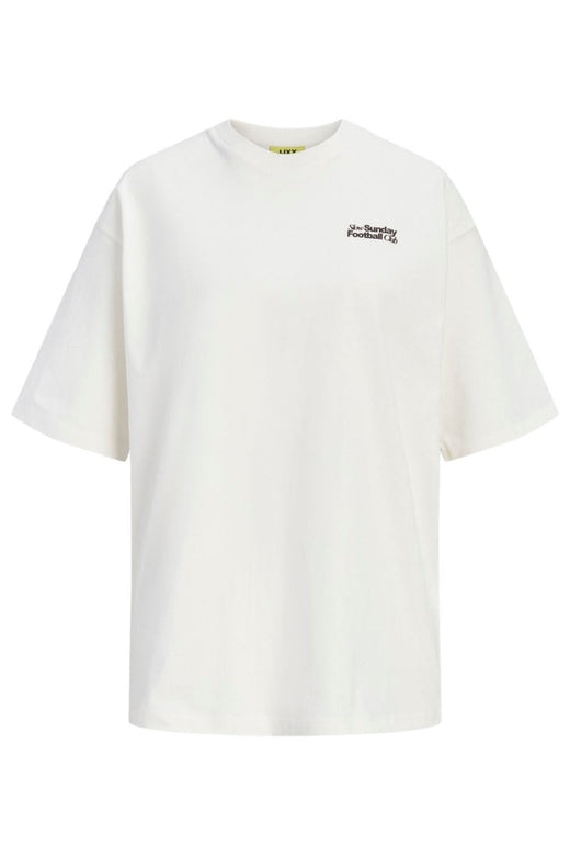 Jjxx - Jxmillow Loose Ss Tee Stydss26 - 5163387 Cloud Dancer Sunday Football