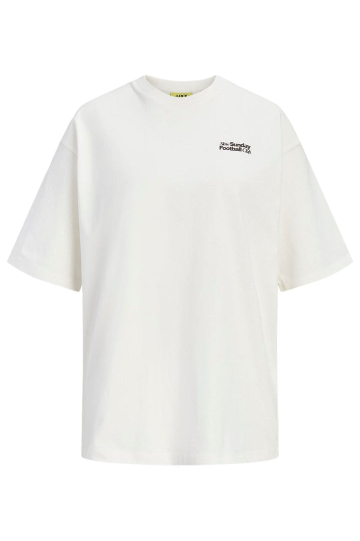 Jjxx - Jxmillow Loose Ss Tee Stydss26 - 5163387 Cloud Dancer Sunday Football
