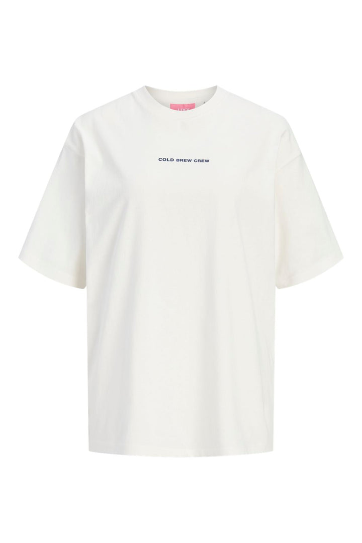 Jjxx - Jxmillow Loose Ss Tee Stydss26 - 5163390 Cloud Dancer Iced Americano