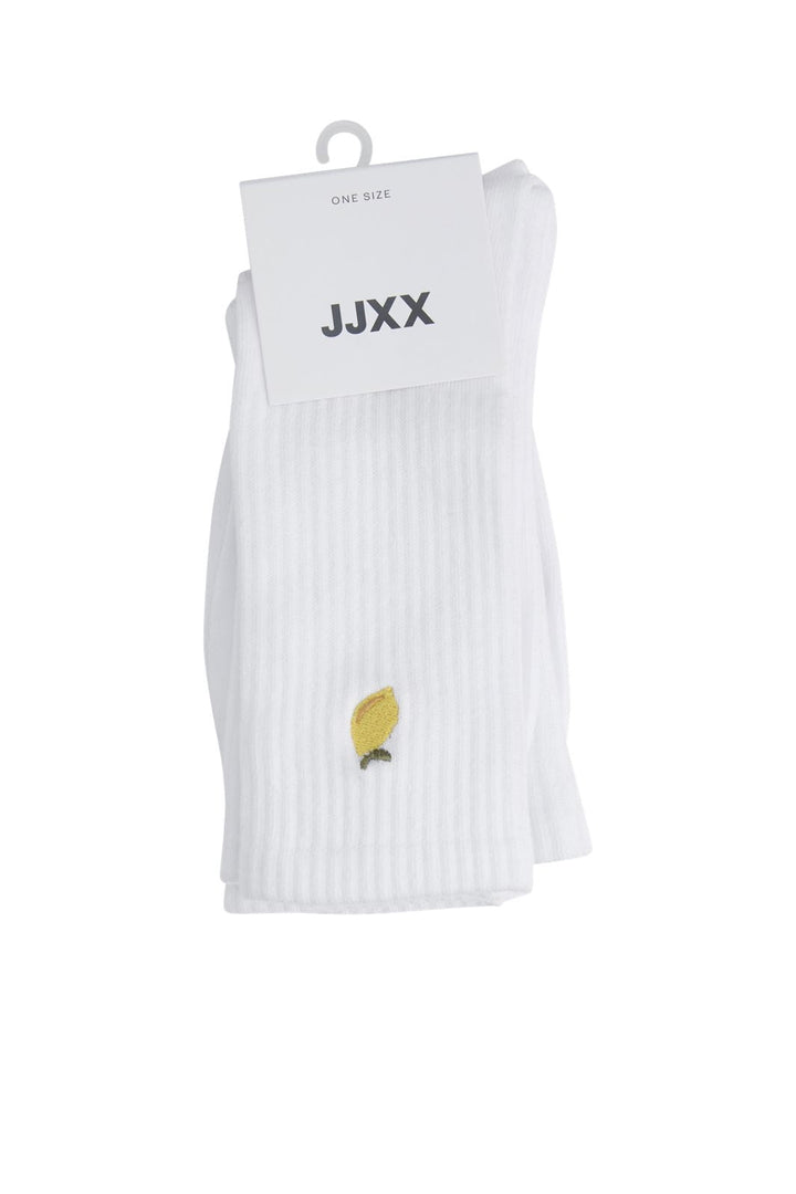 Jjxx - Jxreese Embroidery Sock 3-Pack Acc - 4959377 White W.Lemon/Flower & Cloud