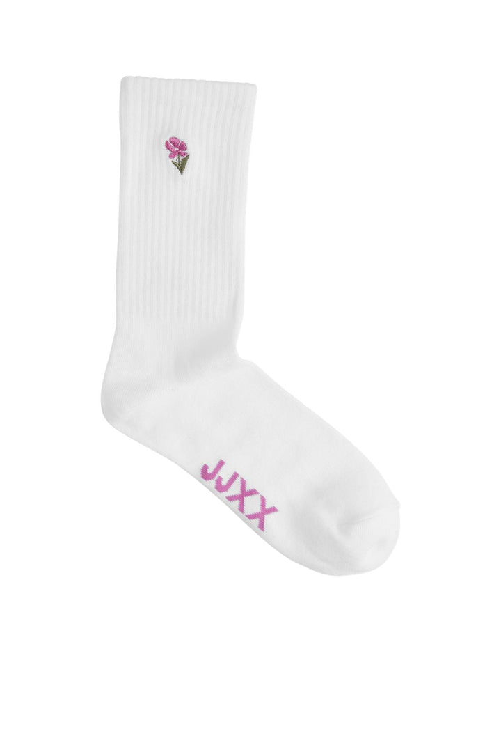 Jjxx - Jxreese Embroidery Sock 3-Pack Acc - 4959377 White W.Lemon/Flower & Cloud