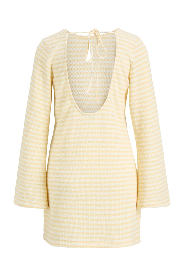 Jjxx - Jxsiena Ls Open Back Dress - 5020988 Sunlight Vanilla Ice