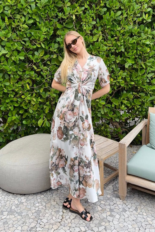 Karmamia - Faye Dress 2360 - Pale Bouquet Kjoler 
