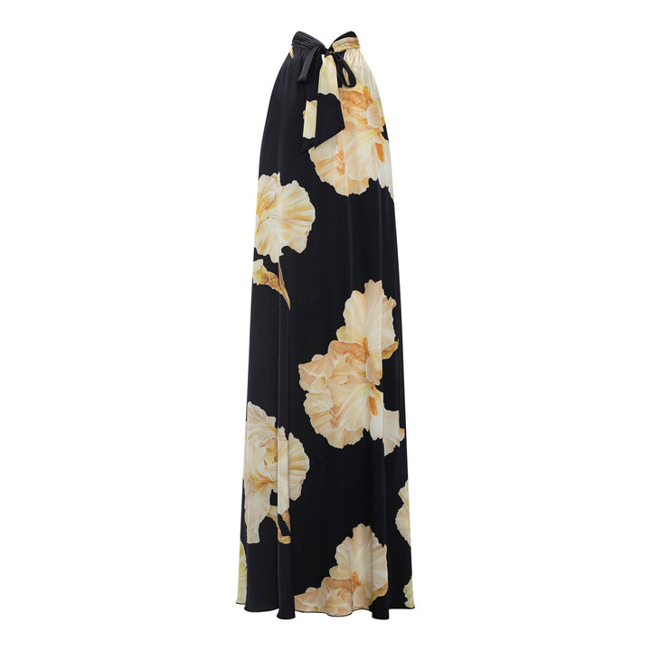 Karmamia - Heather Dress 2349 - Gold Maxi Flower Kjoler 
