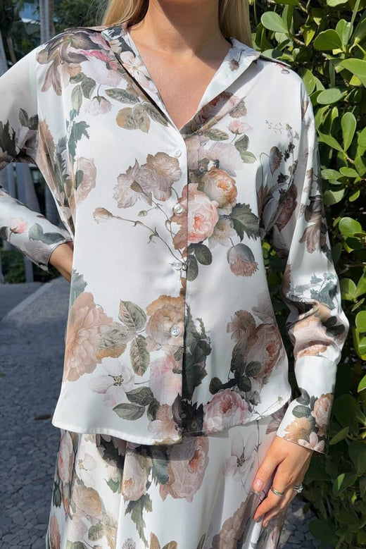 Karmamia - Joseph Shirt 2359 - Pale Bouquet Skjorter 