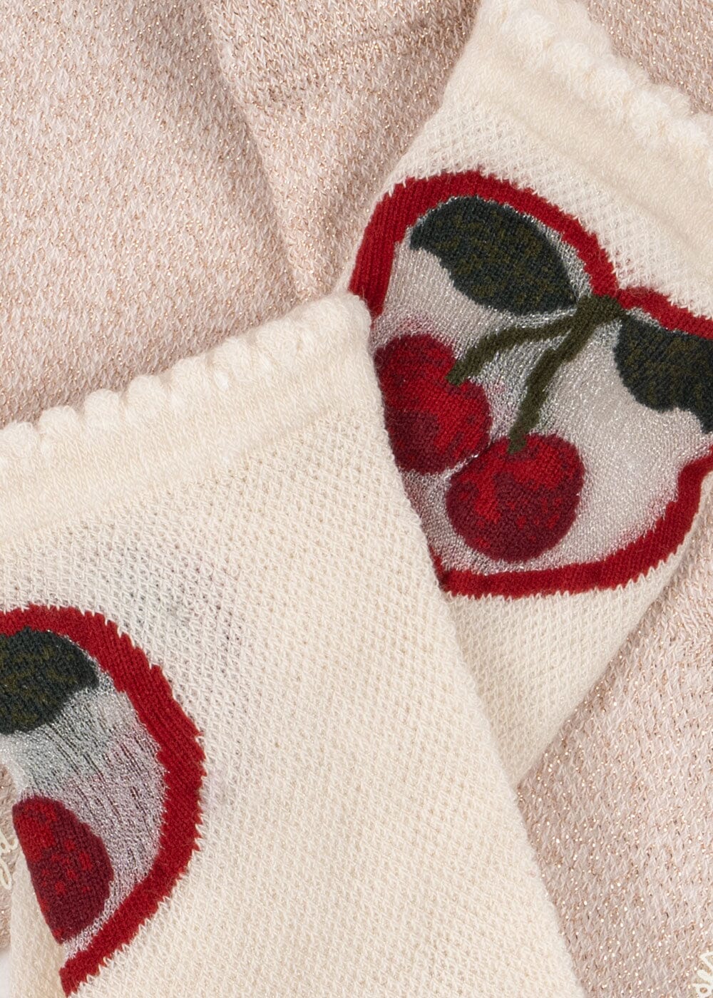 Konges Sløjd - 2 Pack Cherry Rose  Socks Ks105215 - Cherry/rose