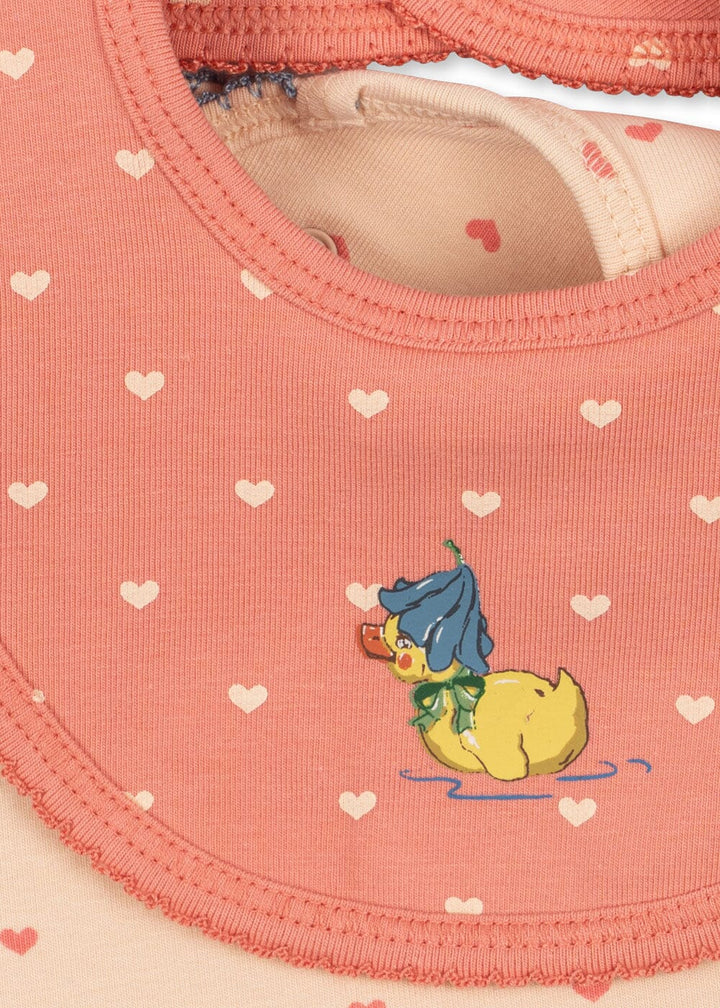 Konges Sløjd - Basic 2 Pack Bibs Ks105887 - Coeur Lantana/teddy Coeur