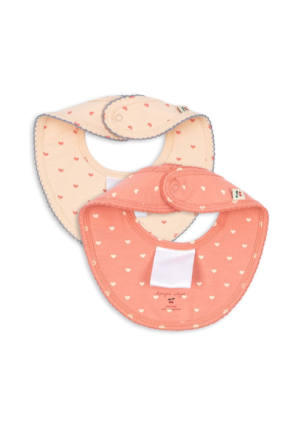 Konges Sløjd - Basic 2 Pack Bibs Ks105887 - Coeur Lantana/teddy Coeur