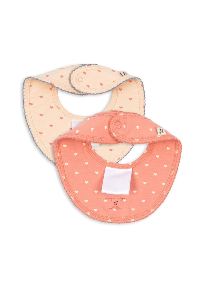 Konges Sløjd - Basic 2 Pack Bibs Ks105887 - Coeur Lantana/teddy Coeur
