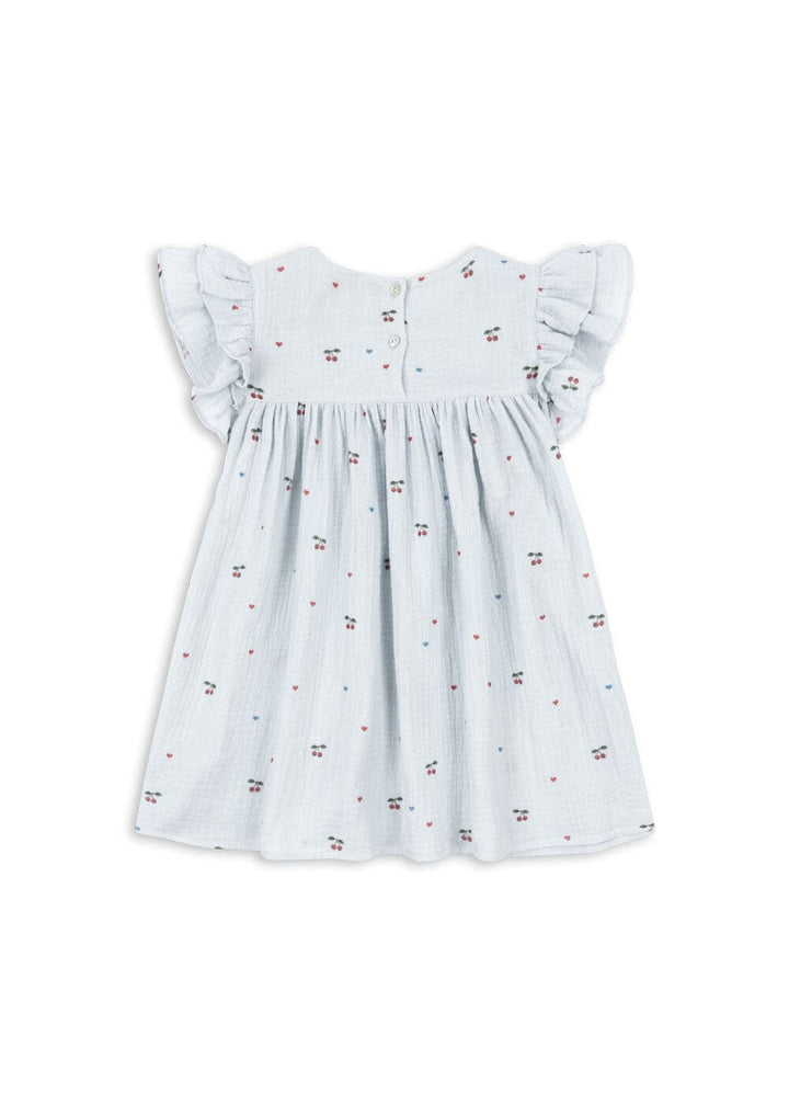 Konges Sløjd - Coco Dress Gots Ks105322 - Cherry Blue Coeur