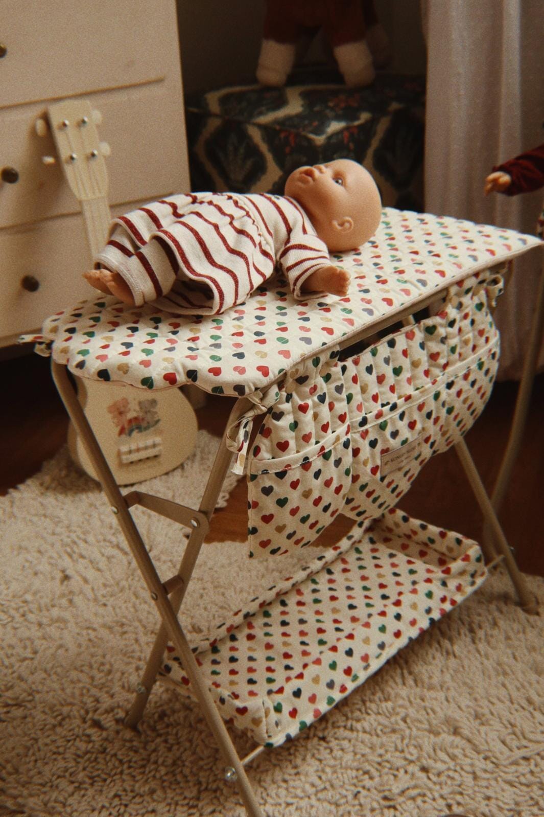 Konges Sløjd - Doll Changing Table Ks106451 - Coeur Coloré Legetøj 