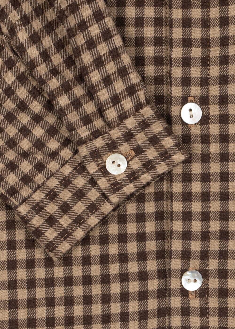 Konges Sløjd - Foret Ls Shirt Gots Ks106474 - Chocolate Check Skjorter 