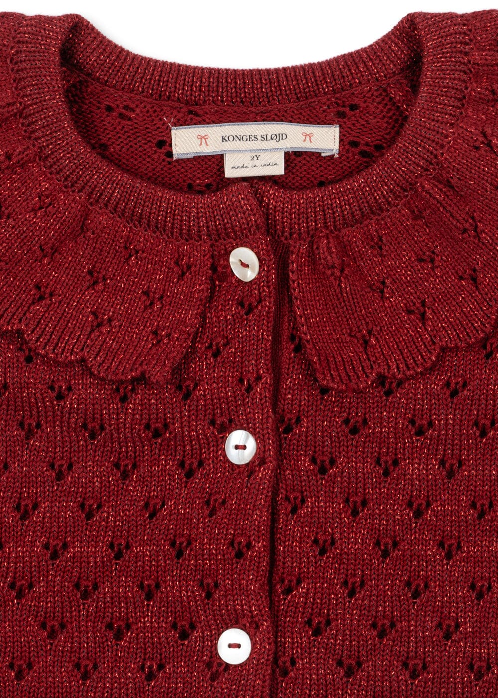 Konges Sløjd - Holiday Cardigan Ks106493 - Red Dahlia