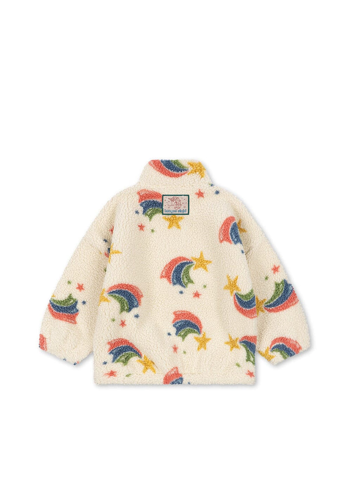 Konges Sløjd - Jody Teddy Half Zip Grs Ks106047 - Rainbow Star