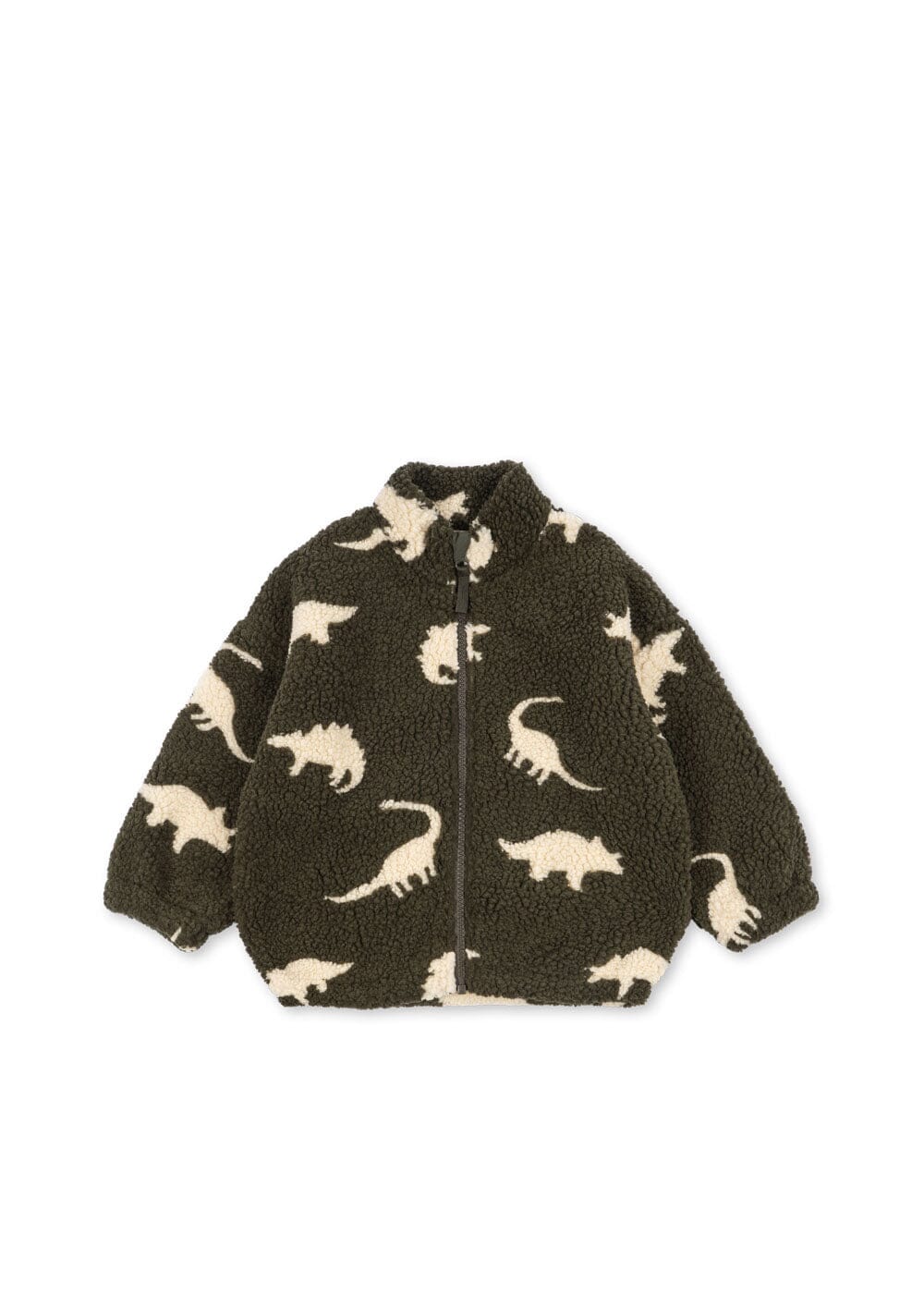 Konges Sløjd - Jody Teddy Jacket Grs Ks105720 - Dino Silhouette Fleece jakker 