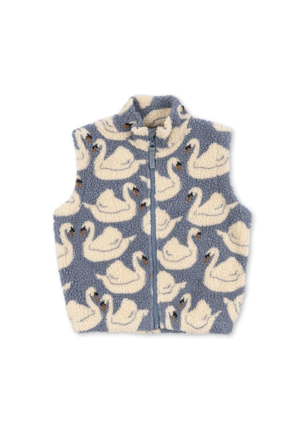 Konges Sløjd - Jody Teddy Vest Grs Ks105722 - Swan Veste 