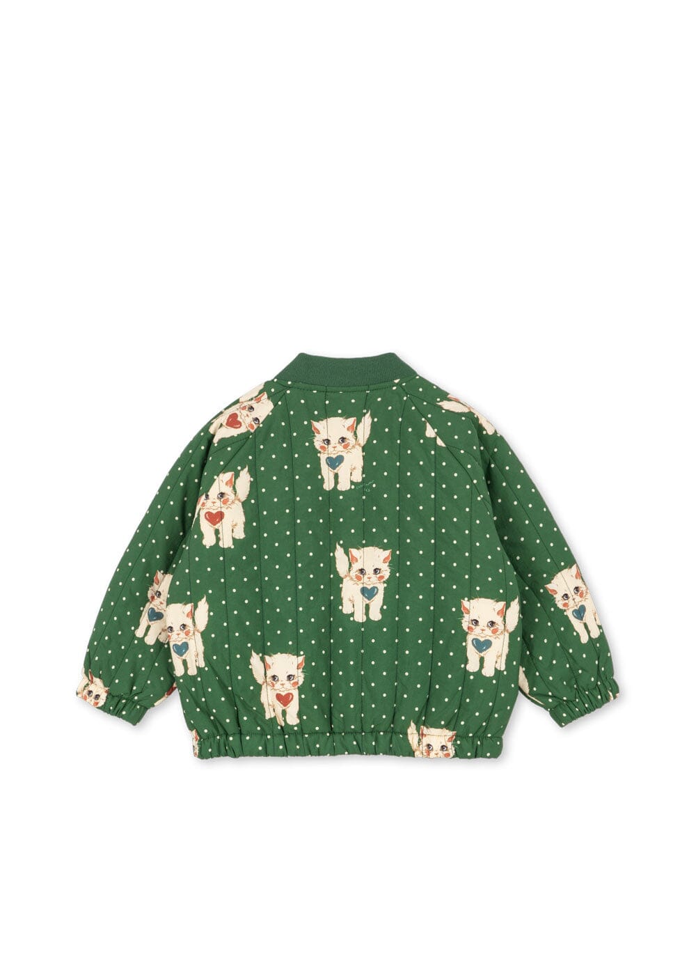 Konges Sløjd - Juno Printed Bomber Jacket Ks105731 - Dot Miao Verde Termojakker 