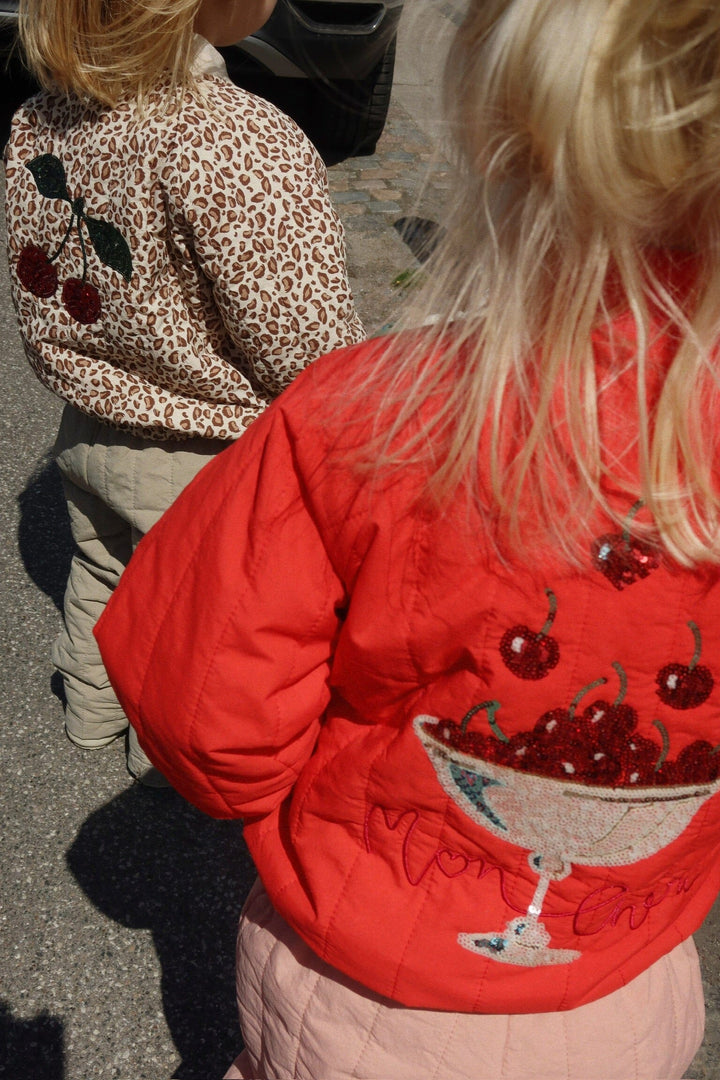 Konges Sløjd - Juno Sequin Bomber Jacket Ks104887 - Fiery Red Jakker 