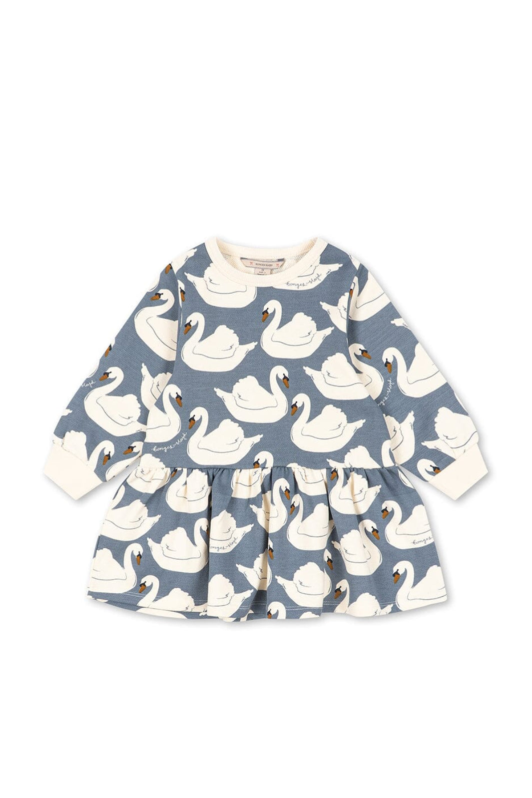 Konges Sløjd - Loupy Print Sweat Dress Gots Ks106114 - Swan