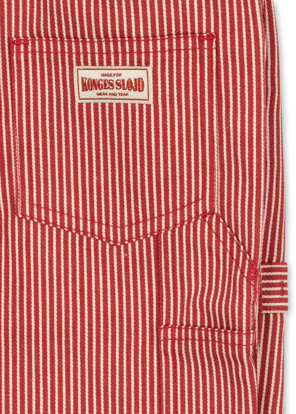 Konges Sløjd - Luc Pants Gots Ks106527 - Milk Rouge Stripe