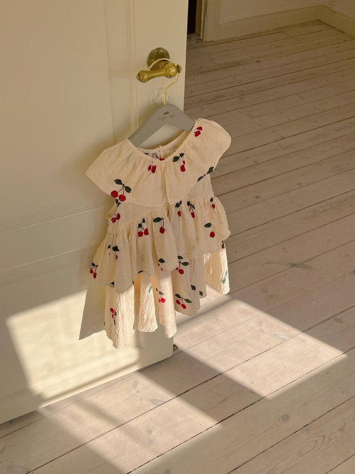 Konges Sløjd - Lunella Dress Gots Ks107616 - Mon Grand Cherry