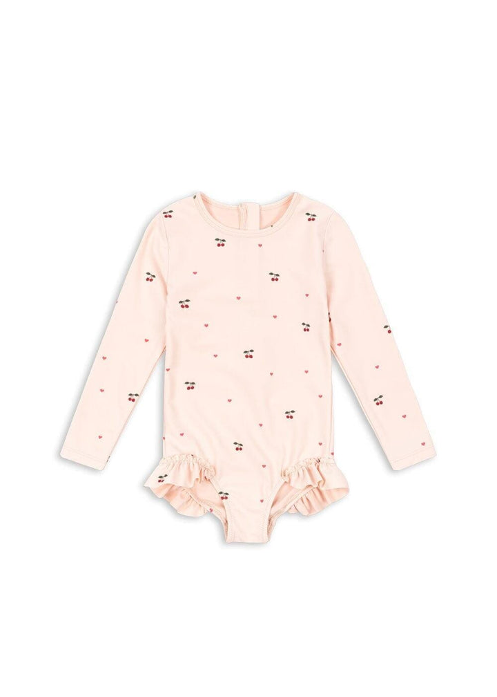 Konges Sløjd - Merle Ls Swimsuit Grs Ks105473 - Cherry Coeur Rose