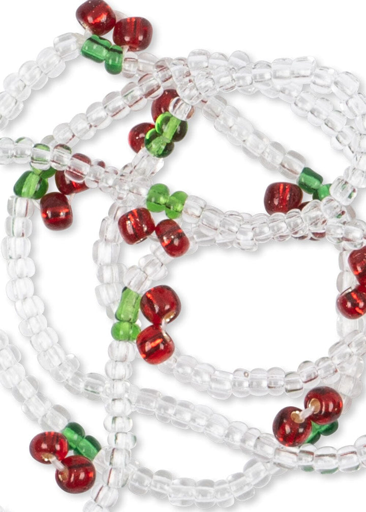 Konges Sløjd - Pearly Cherry Necklace And Bracelet Set Ks105517 - Red/glitter
