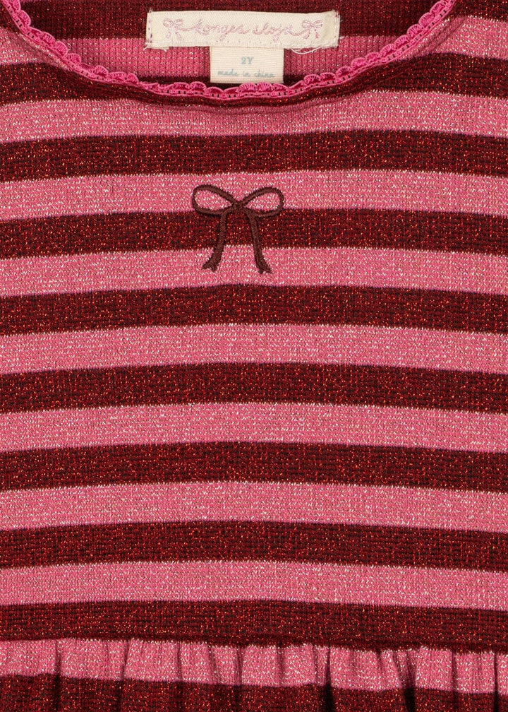 Konges Sløjd - Roli Stripe Dress Ocs Ks107605 - Pinky Stripe Kjoler 