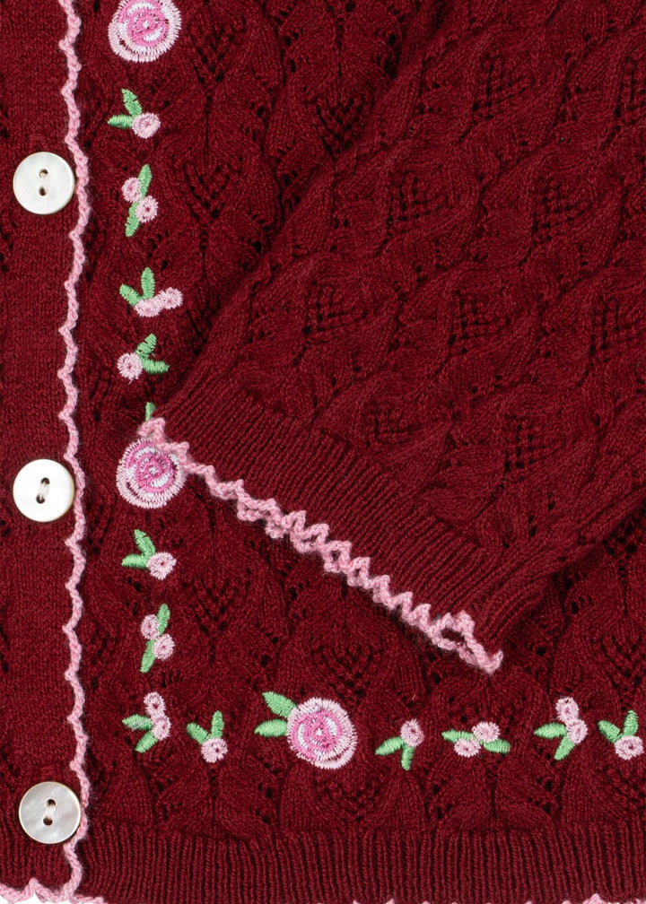 Konges Sløjd - Rosier Cardigan Ks106224 - Pomegranate