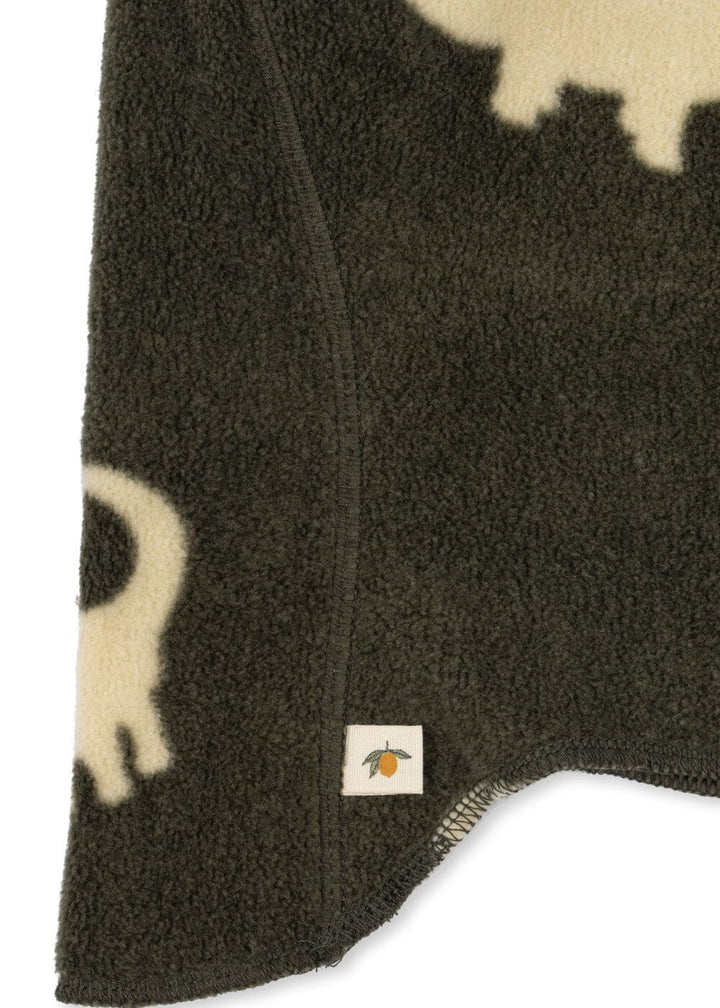 Konges Sløjd - Tavi Fleece Balaclava Grs Ks105772 - Dino Silhouette Elefanthuer 