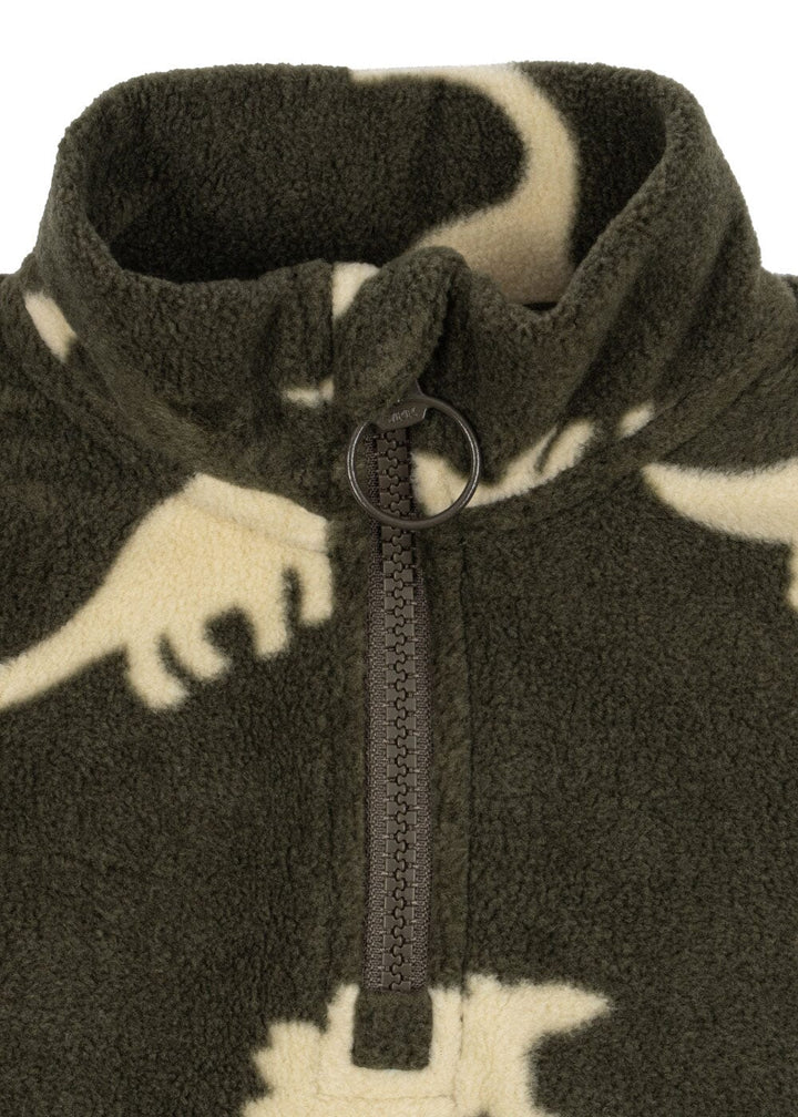 Konges Sløjd - Tavi Fleece Sweatshirt Grs Ks105774 - Dino Silhouette Fleece jakker 