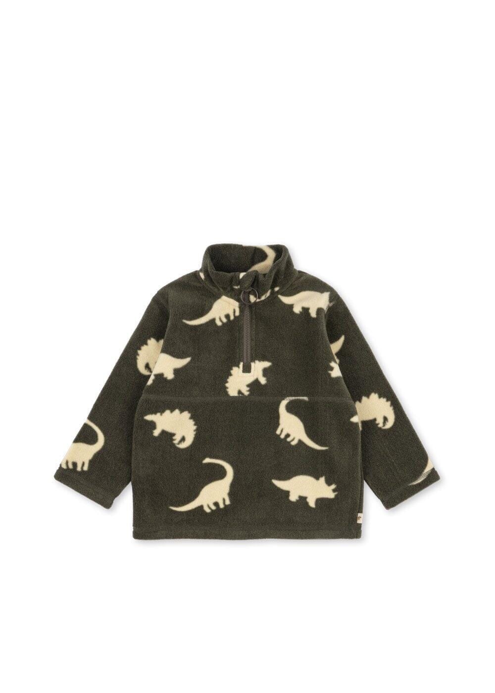 Konges Sløjd - Tavi Fleece Sweatshirt Grs Ks105774 - Dino Silhouette Fleece jakker 