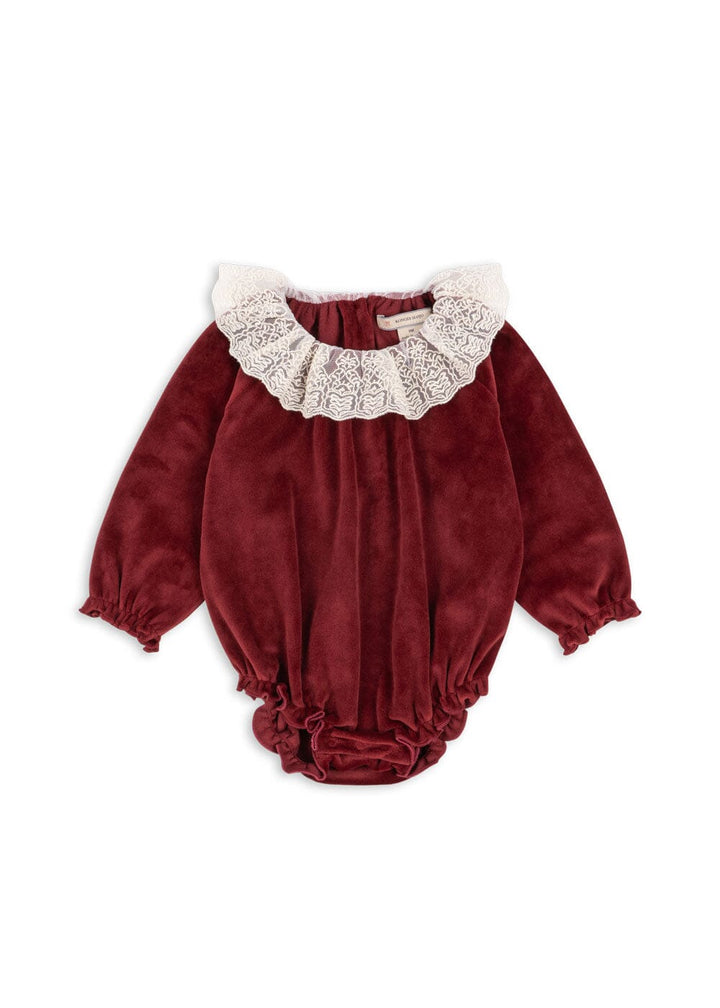 Konges Sløjd - Venola Romper Grs Ks102137 - Red Dahlia