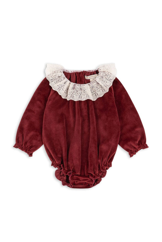 Konges Sløjd - Venola Romper Grs Ks102137 - Red Dahlia