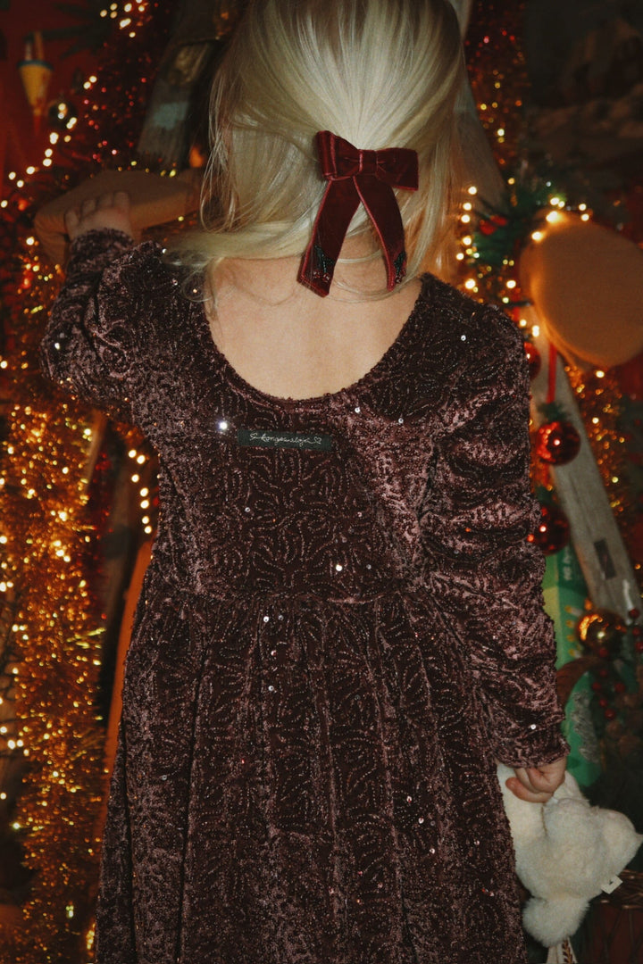 Konges Sløjd - Viola Dress Ks106646 - Decadent Chocolate Kjoler 